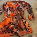 Hale Bob  red colorful romper small Photo 1