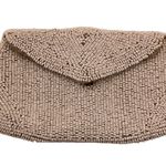 Vintage coin purse. Beaded. Tan Photo 0