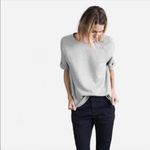 Everlane Short Sleeve Sweatshirt Comfy Everyday Top Heather Gray Size Small De Photo 10