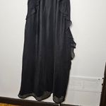Abercrombie & Fitch  Draped Ruffle Maxi Dress /Black / Size XS - 159-299-0020-900 Photo 7