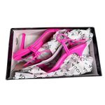 AQUA Sandals Size 8.5 Square Toe Pink Raffia Detail Strappy Heels NEW Photo 9