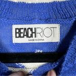 Beach Riot ‎ Blue White Star Knit Ava Sweater Photo 2
