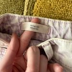 Universal Threads Vintage Midi High Rise Denim Jean Shorts Purple Acid Wash 4 Photo 2