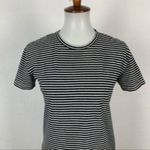 Everlane Tunic Dress XS Black White Striped Minimalist Workwear Chic Photo 2