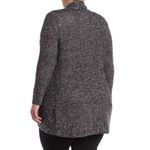 Derek Heart NWT Black Gray Sweater Cardigan New Photo 1