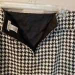 Susan Bristol  wool blend y2k b&w houndstooth lined midi pencil skirt. Size 12. Photo 2