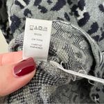 Ann Taylor  LOFT Women's Gray Leopard Print Knit Sweater High Low Pullover Sz S Photo 6