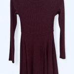 Lulus  Dress Burgundy Skater Photo 0