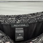 Notations  Y2k Black Geometric Ruffle Midi Elastic Skirt Size Medium Photo 4