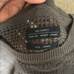 All Saints Black Crew Neck Sweater with Ribbed Cuffs Photo 1