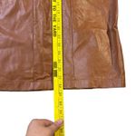 Wild Fable  Women XL Copper Faux Leather Spaghetti Strap Dress Zip Back NEW Photo 8