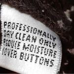 St. John  Brown and Tan Square Button Down Cardigan Photo 10