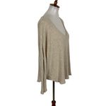 Urban Outfitters  Cream V Neck Long Sleeve Top Small Boho Slouchy Knit Photo 1
