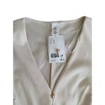 H&M Cream Buttoned Dress Tank Top Size Medium NEW NWT Photo 2