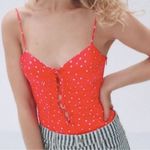 ZARA Women’s Satin Effect Star Print Bodysuit Photo 0