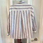 Grayson The Hero Button Down Shirt Blue White Red Stripes By Frank & Eileen Size M Photo 4