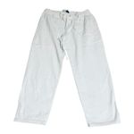 J.Crew NWT Drawstring Pants Size 32 Soft White Causal Comfortable 100% Cotton Photo 3