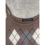 Brandy Melville Brandy‎ Melville Argyle Tank Top One Size Brown Summer Sexy Photo 2