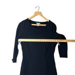 H&M  Dress Womens Large Black‎ 3/4 Sleeve Fitted Knit Sweater Bodycon Stretch Photo 3