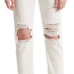 Levi's 501 Crop Jeans Distressed Straight Leg Point Black Women’s Size W25L26 Photo 0