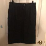 Max Mara  black linen skirt size 10 Photo 3