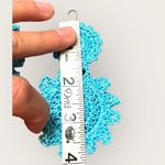 Roberta Roller Rabbit ROLLER RABBIT Macrame Earring Sky Blue Hook Crochet Boho Casual NEW Photo 3