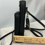 Betsey Johnson black crossbody sidebag credit card slots adjustable strap FLAWED Photo 4