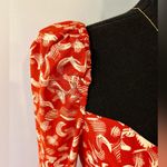 & Other Stories Puff Sleeve Floral Midi Dress Size 12 Photo 9