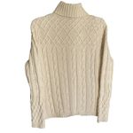 Jeanne pierre  Cream 100% Cotton Knit Sweater Size Small Photo 2