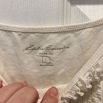 Eddie Bauer Women's Ruffle Cami Ivory Size Large Cotton Silk Minimalist Photo 2