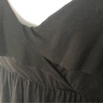 J.Crew Faux Wrap Ruffle Mini Dress M | Black Sleeveless Tank Elastic Waist Photo 7