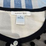 August Silk  women's M Poka dot 1/2 sleeve cardigan NWT Photo 5