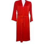 Auden Red Robe & Slip Dress Set Size M Size M Photo 8
