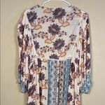 Angie  Women’s Boho Floral Print Crochet Multicolor Open Kimono Robe Duster Photo 6