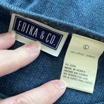 Erika & Co sweater cardigan button down front long sleeve crewneck size large Photo 5