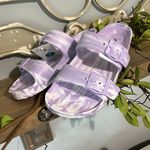 Shade & Shore Slides Lavender Purple Tie Dye Beach Shoes Womens 8 Sandals Photo 4