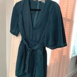 Satin Green Romper Photo 0