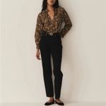 Doen Juna Top In Noir Narcissus Floral Size: S Photo 1