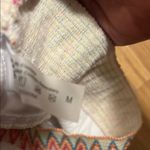 White Zigzag Trim Bikini Set size medium new. Photo 3