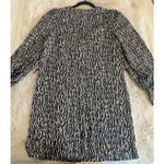 H&M  Long Balloon Sleeve Animal Zebra Print Blouse Shirt Black‎ Size S Photo 10