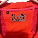 Under Armour  orange and red short sleeve polo shirt size small Photo 2