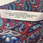 Talbots Woman’s Red Paisley Infinity Fashion Viscose Scarf- OSFM Approx 32”, 21” Photo 7