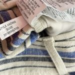 J.Crew Cotton Linen Blue striped Tie front shorts Classic Coastal womens 4 new Photo 9