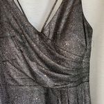 Nightway Dark Silver Prom Dress Photo 2