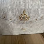 Dune London New  Gray Structured Jeweled Crossbody Bag Photo 2