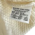 Moschino  Ivory Wool & Angora V-Neck Sweater Size 8 Photo 3