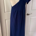 Farm Rio Linen Blend Leaf One-Shoulder Midi Dress. Size S. MSRP $285 Photo 12