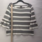 Talbots Womans Blouse Size L Bell Sleeve Nautical Preppy Beach Vacation Travel Photo 10
