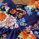 Bluenotes  Floral Crop Tank Top Womens Size MD Photo 1