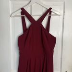 Lulus Lulu’s Forevermore Burgundy Holiday Skater Dress W-730 Size Large Photo 6